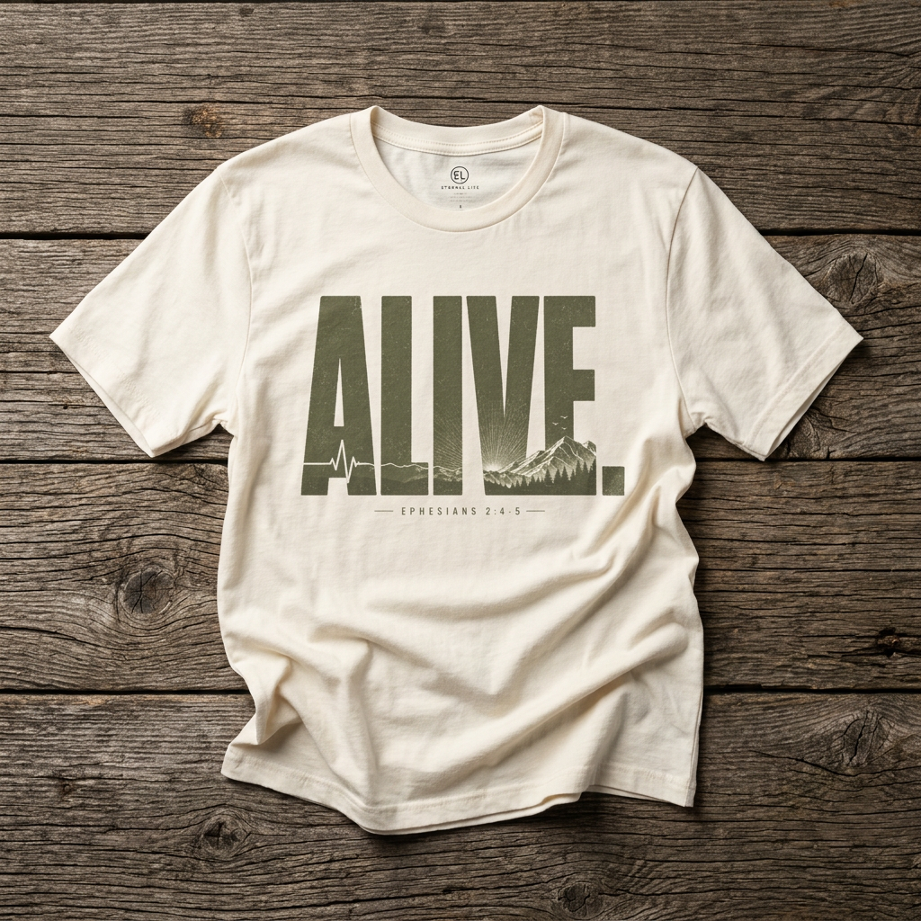 ALIVE. — Christian Graphic Tee
